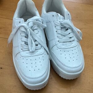 NOBO White Lace-Up Sneakers